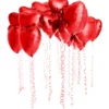 17" Red Heart Shaped Foil Balloons.