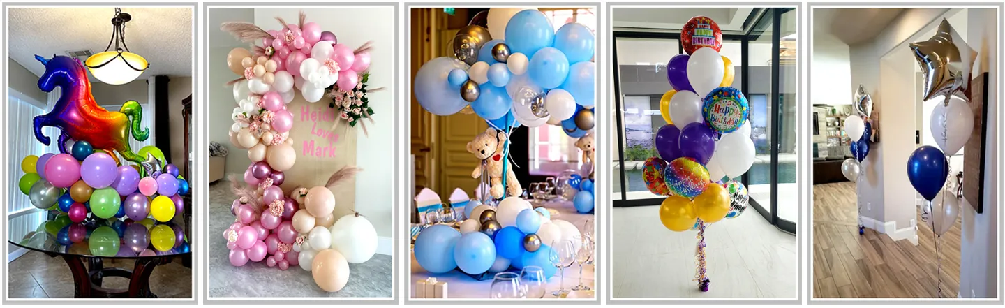 Boca Raton, FL balloons and balloon delivery. Boca Raton, FL balloon decorating and decorations.
