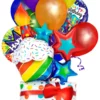 Airloonz Birthday Icons<br>Balloon Bouquet<br>(10 Latex 3 Foils)